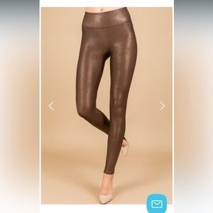 Spanx Faux Leather Leggings size  large